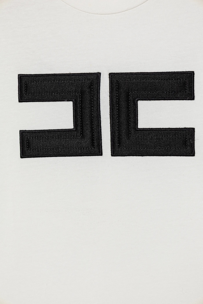 Κοριτσίστικα Παιδικό μπλουζάκι Elisabetta Franchi EFTS262.0.JE006.140.158 μπεζ