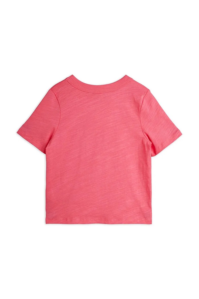 Mini Rodini t-shirt bawełniany dziecięcy The milky way 26220154 różowy SS26