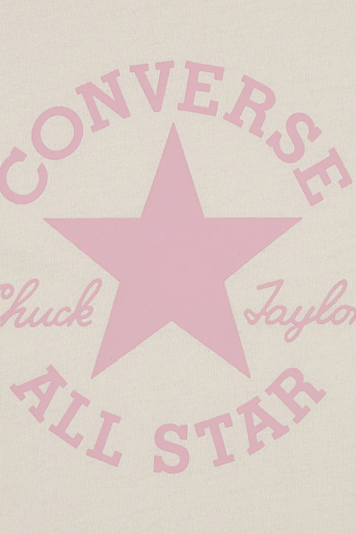 Dziewczynka Converse t-shirt dziecięcy 3CH526 beżowy