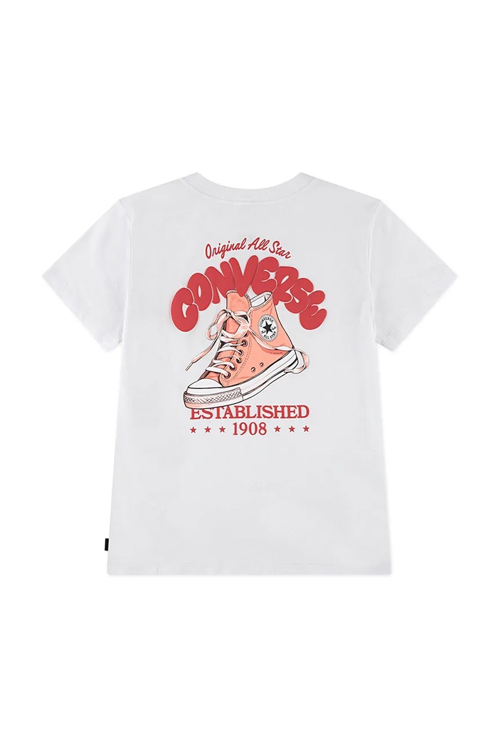Detské tričko Converse 4CJ021 biela SS26