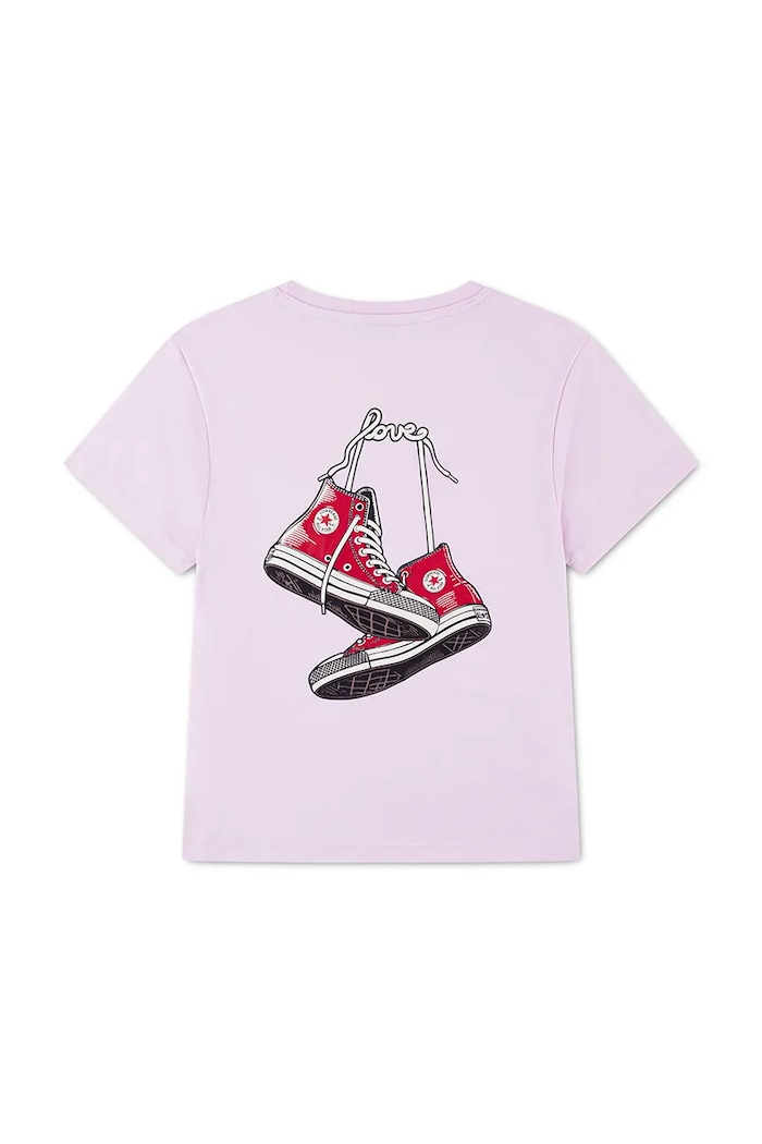 Παιδικό μπλουζάκι Converse άλλο ροζ 4CJ604