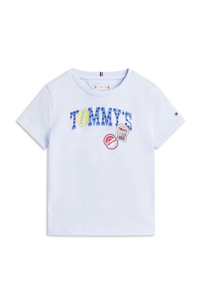 Tommy Hilfiger tričko detské bavlnené KG0KG09122.98.116.PPY2 modrá SS26