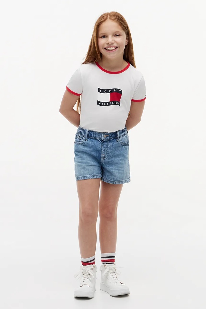 Tommy Hilfiger tričko detské bavlnené biela KG0KG09124.128.176.PPY2