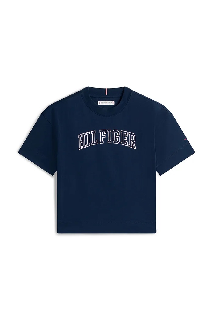 Tommy Hilfiger tričko detské bavlnené KG0KG09523.128.176.PPY2 tmavomodrá SS26