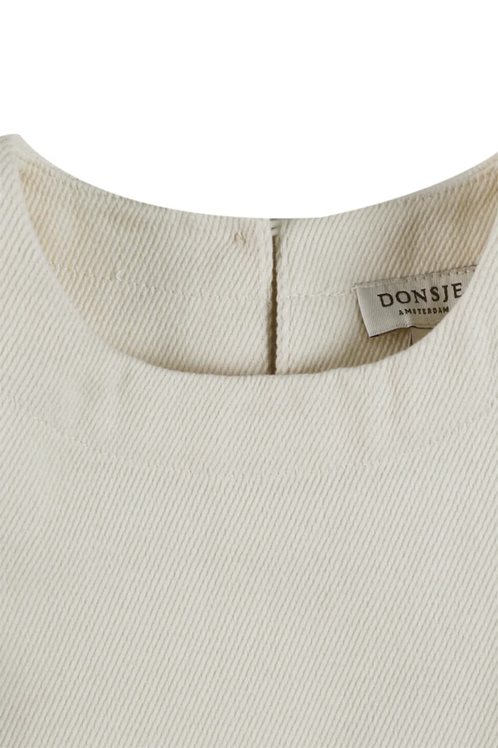 Donsje top bawełniany dziecięcy Veeri Top beżowy 4115600