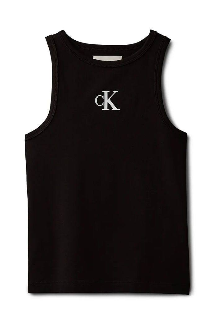 Calvin Klein Jeans T-shirt dziecięcy bawełniany LVCKSJB10G.104.116.PPY2 czarny SS26