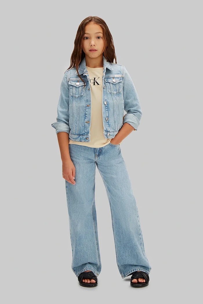 Calvin Klein Jeans T-shirt dziecięcy bawełniany 2-pack LVCKSJA50G.128.176.PPY2 beżowy