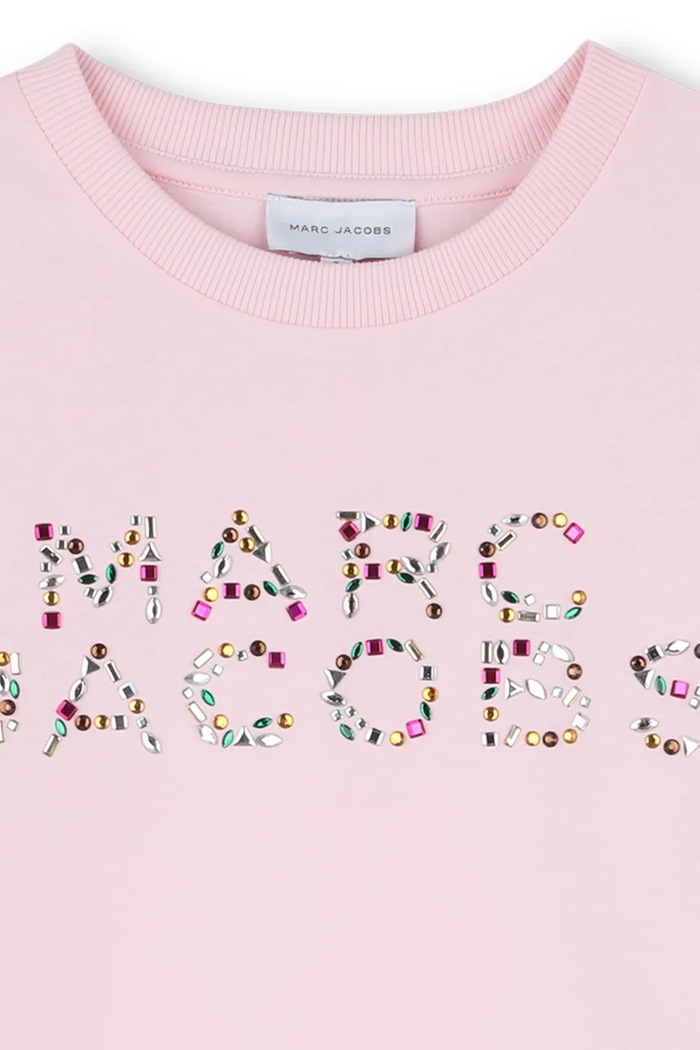 Detské bavlnené tričko Marc Jacobs ružová W60746.102.108