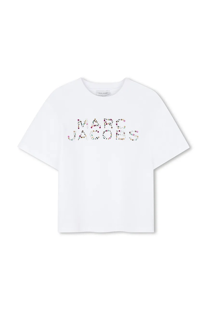 Marc Jacobs tricou de bumbac pentru copii imprimeu alb W60746.114.150