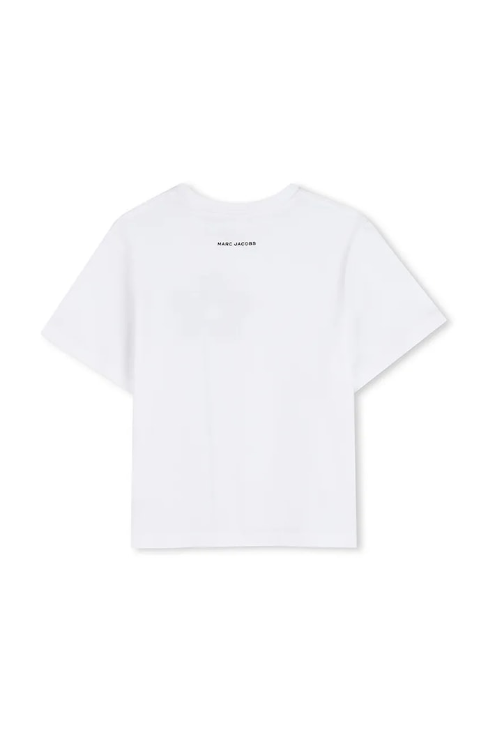 Fete Marc Jacobs tricou de bumbac pentru copii W60735.102.108 alb