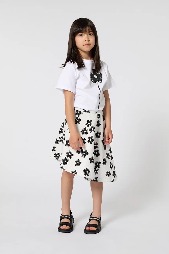 Marc Jacobs tricou de bumbac pentru copii print alb W60735.114.150