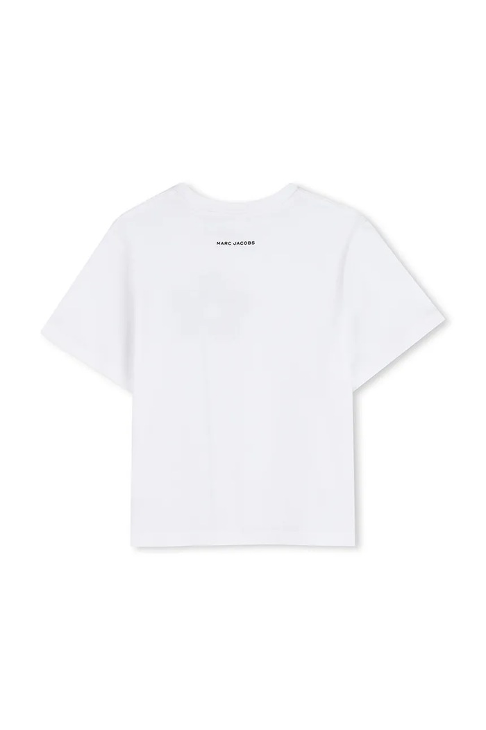 Fete Marc Jacobs tricou de bumbac pentru copii W60735.114.150 alb