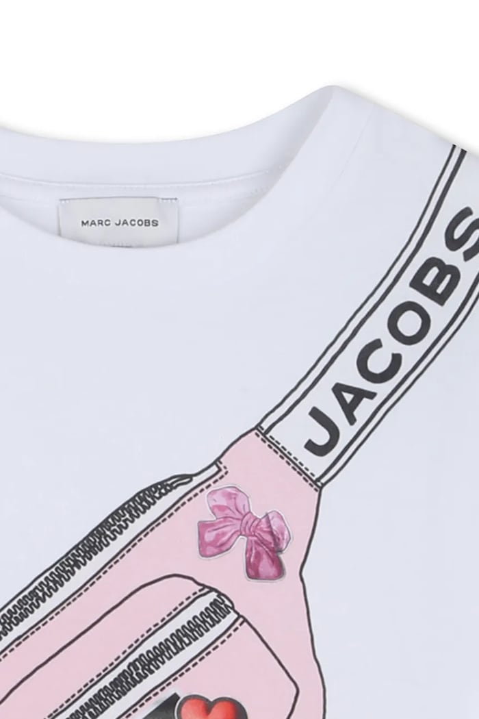DÍVKA Dětské bavlněné tričko Marc Jacobs W60742.114.138 bílá