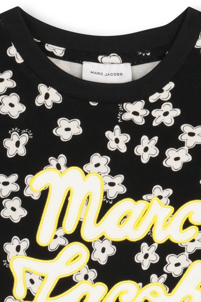 Dievča Detské bavlnené tričko Marc Jacobs W60738.114.150 čierna