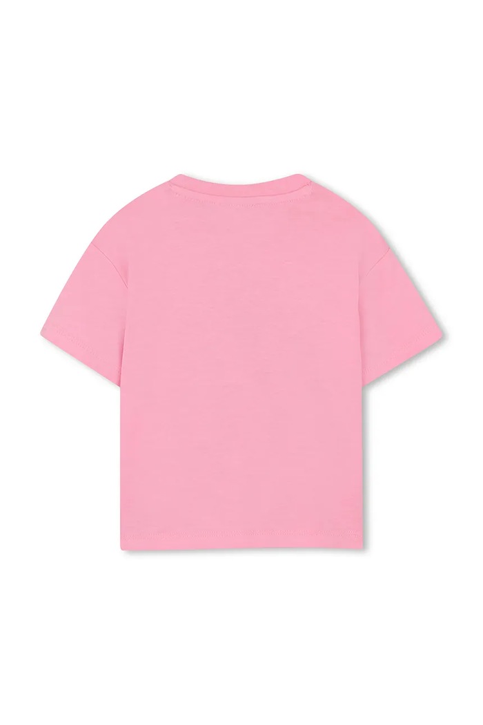 Detské bavlnené tričko Kenzo Kids K61818.86.102 ružová SS26
