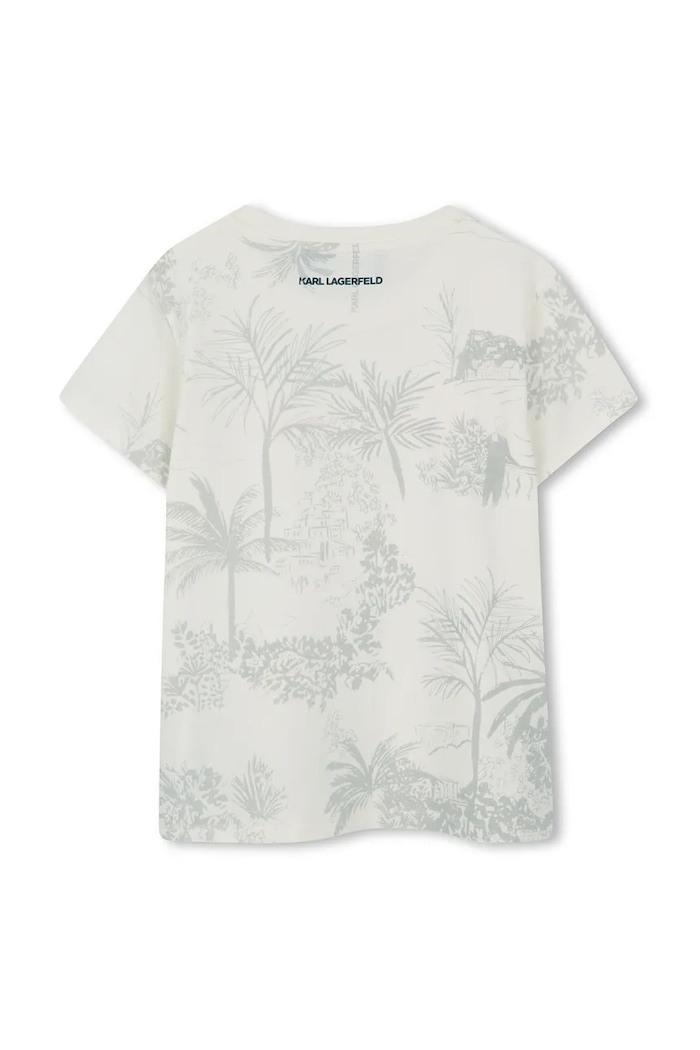 Detské tričko Karl Lagerfeld Z31166.86.108 béžová SS26