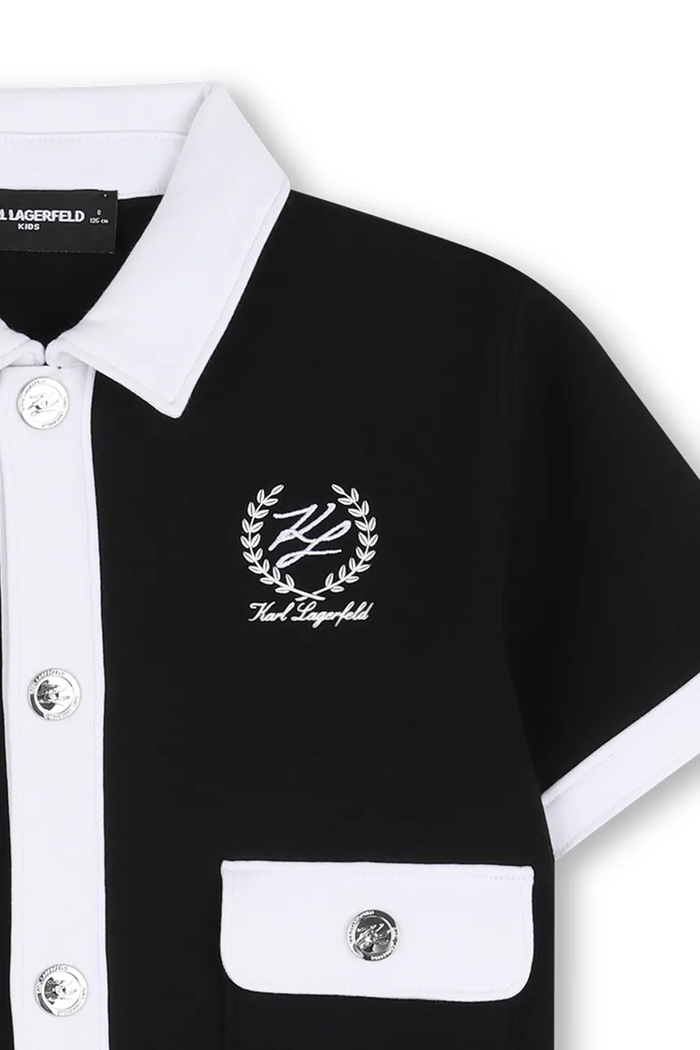 Karl Lagerfeld kardigan dziecięcy czarny Z31134.156.162