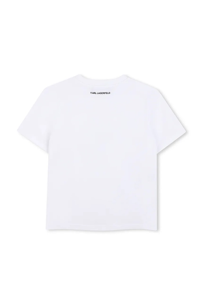 Karl Lagerfeld t-shirt dziecięcy Z31153.114.150 biały SS26