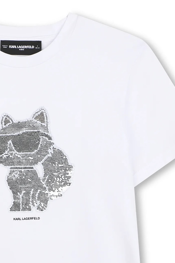 Karl Lagerfeld t-shirt dziecięcy biały Z31153.114.150