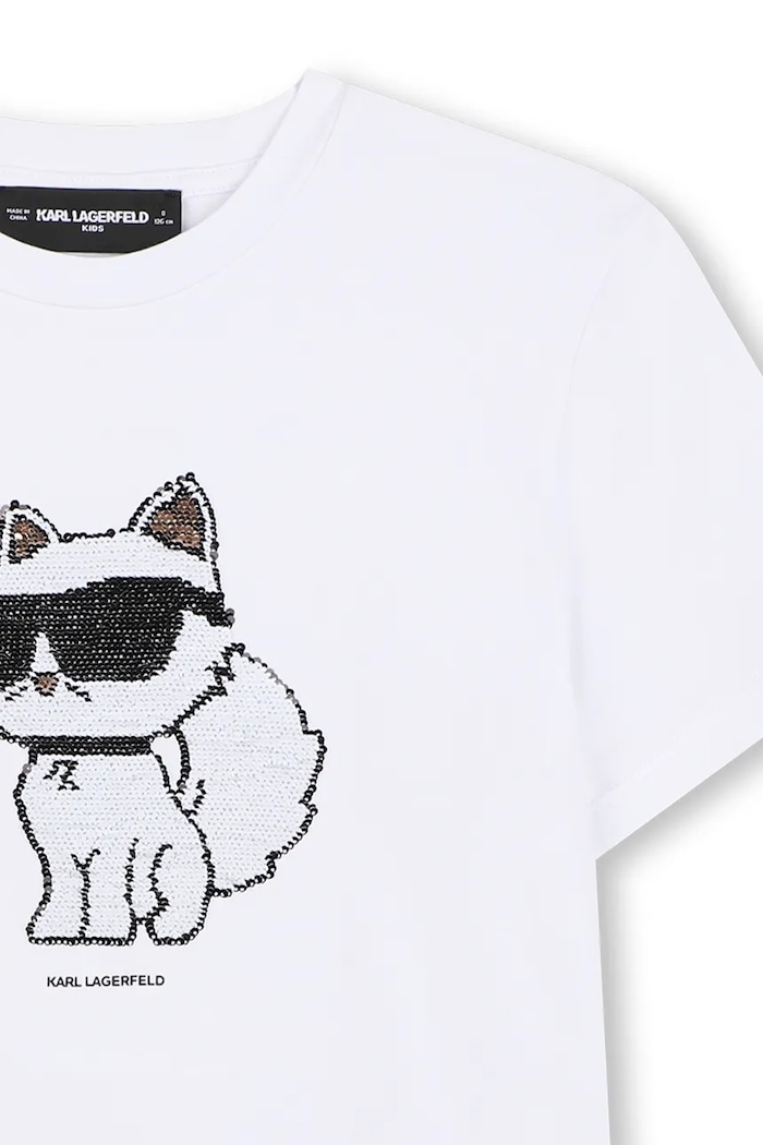 Karl Lagerfeld t-shirt dziecięcy Z31153.114.150 biały