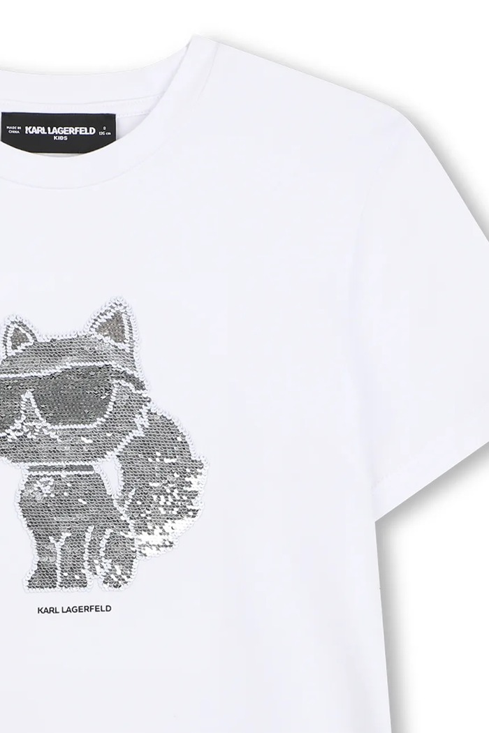 Karl Lagerfeld t-shirt dziecięcy biały Z31153.156.162
