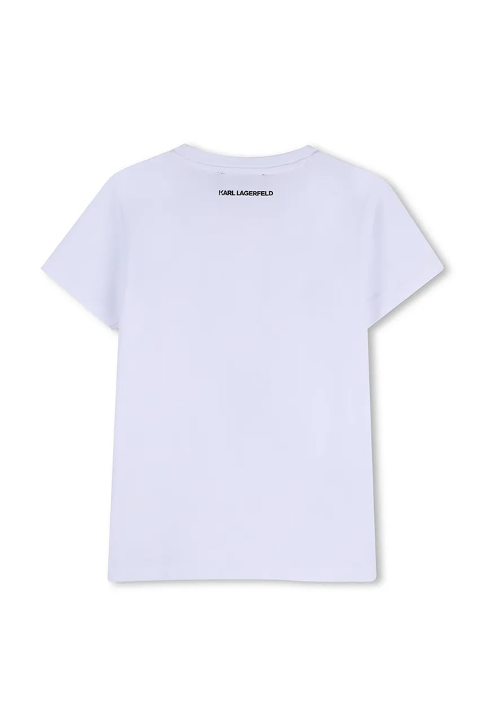 Karl Lagerfeld t-shirt dziecięcy Z31160.86.108 biały SS26