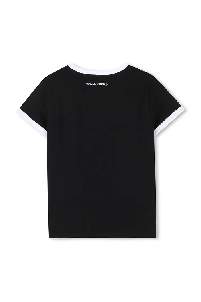 Detské tričko Karl Lagerfeld Z31154.156.162 čierna SS26