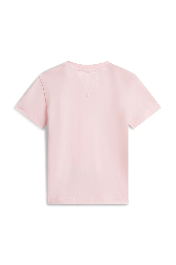 Tommy Hilfiger tricou pentru copii, din bumbac cu elastan KN0KN02354.PPY2 roz SS26