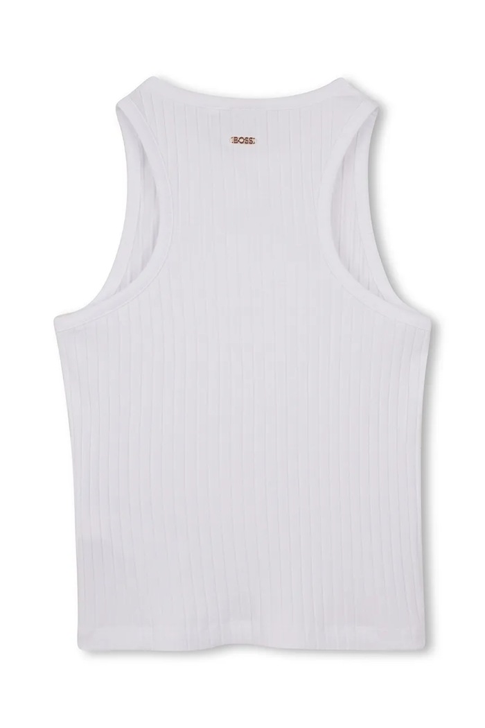 BOSS top dziecięcy J53024.126.150 biały SS26