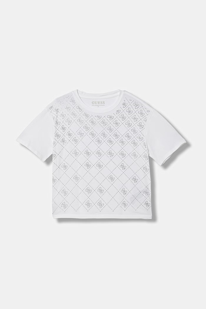 Guess tričko dětské bavlněné s elastanem bílá J6GI05.K6YW4.PPY2.M