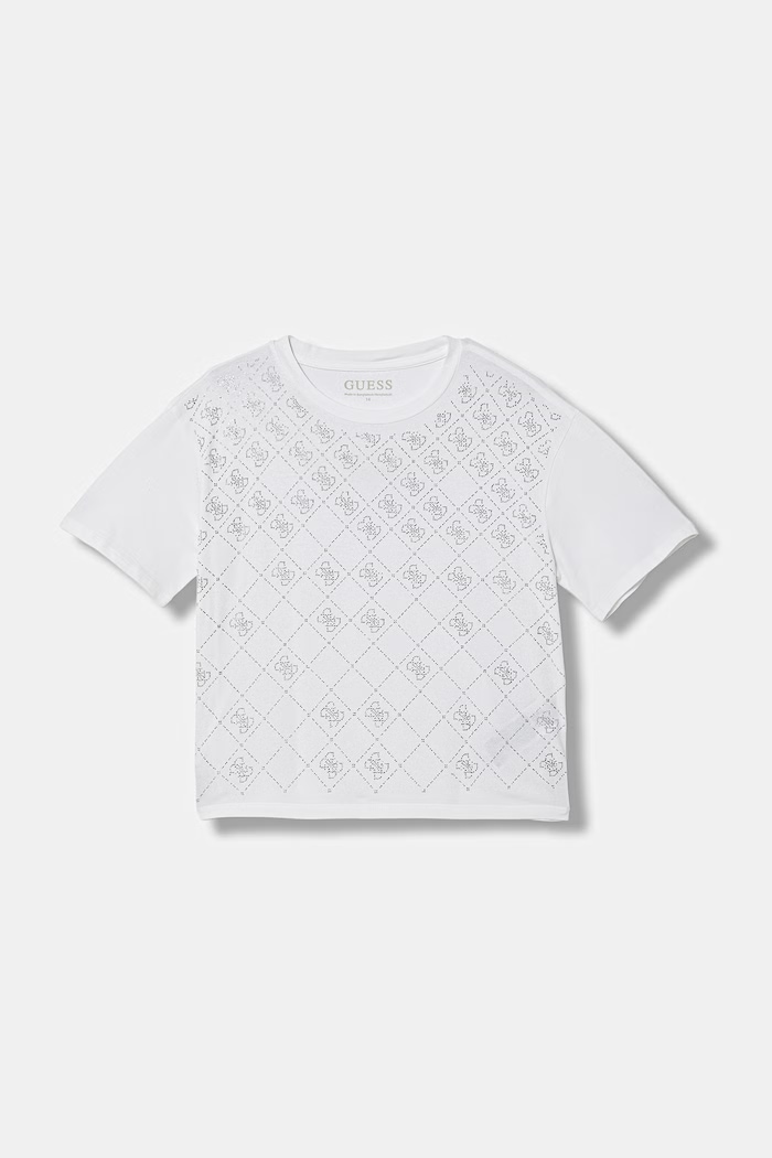 Guess tričko dětské bavlněné s elastanem bílá J6GI05.K6YW4.PPY2.M