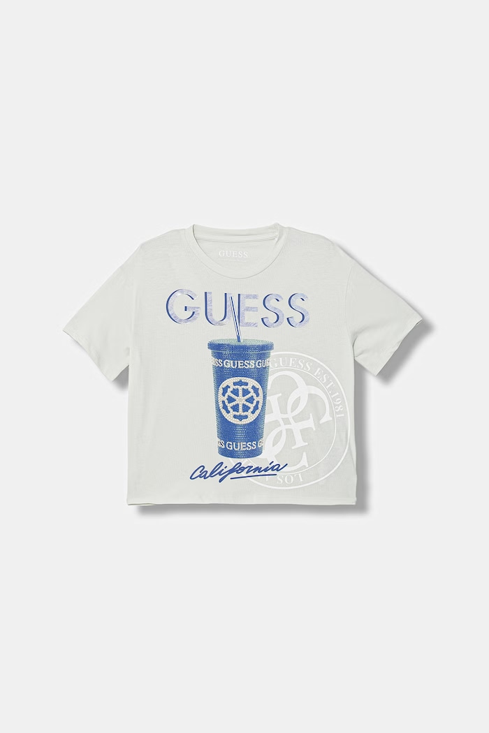 Guess t-shirt dziecięcy z elastanem szary J6GI06.K6YW4.PPY2.M