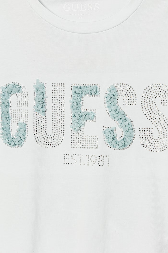 Dziewczynka Guess t-shirt dziecięcy J6GI07.K6YW4.PPY2.M niebieski