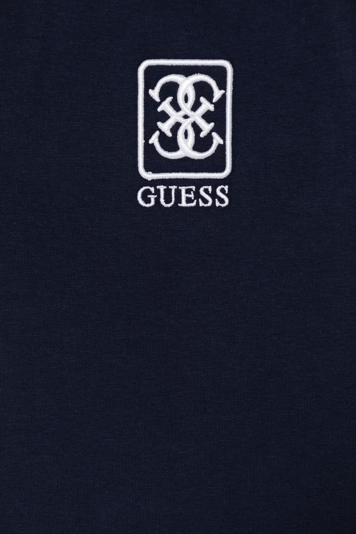 Dievča Guess top detský s bavlnou J6GI11.K6YW4.PPY2.M tmavomodrá