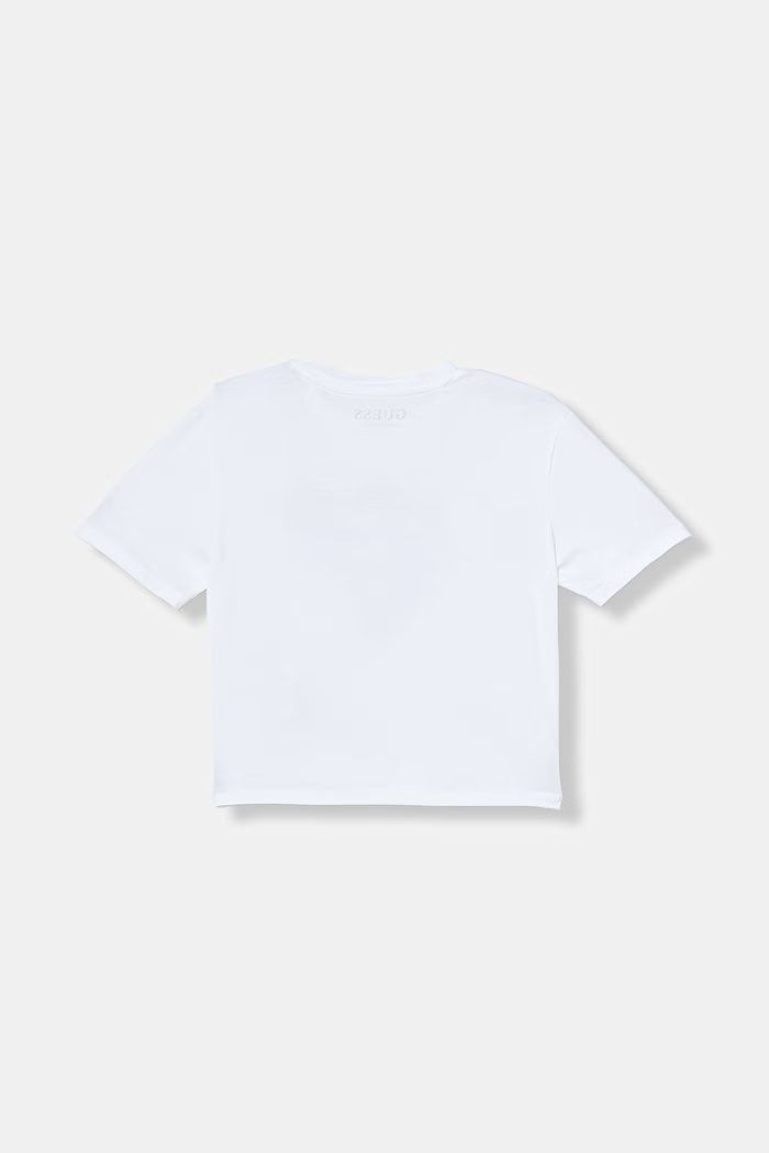 Guess tričko detské bavlnené s elastanom J6GI15.K6YW4.PPY2.M biela SS26