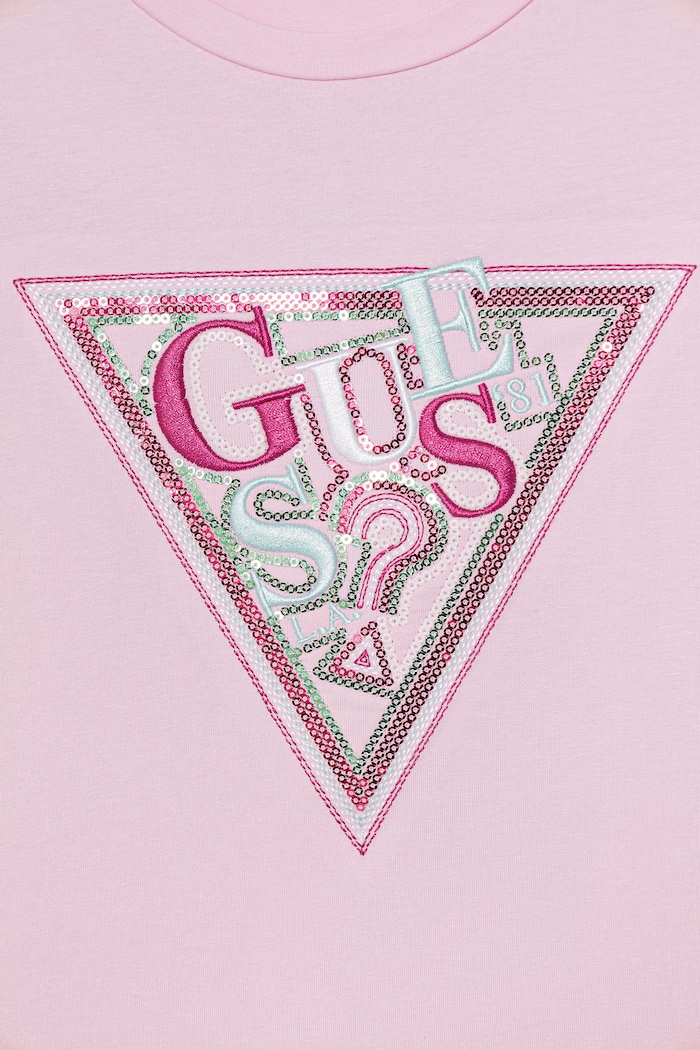 Dievča Guess tričko detské bavlnené s elastanom J6GI24.K6YW4.PPY2.M ružová