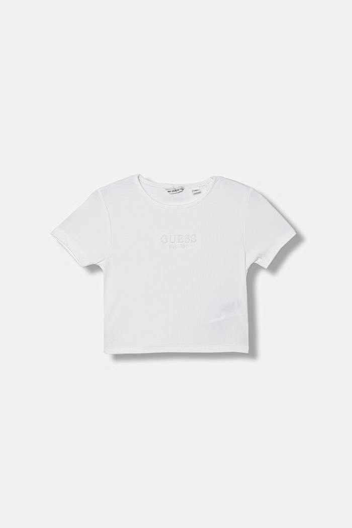 Guess basic tričko detské bavlnené biela J6GI32.KBZP4.PPY2.M