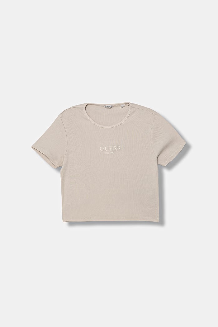 Guess basic tričko detské bavlnené béžová J6GI32.KBZP4.PPY2.M