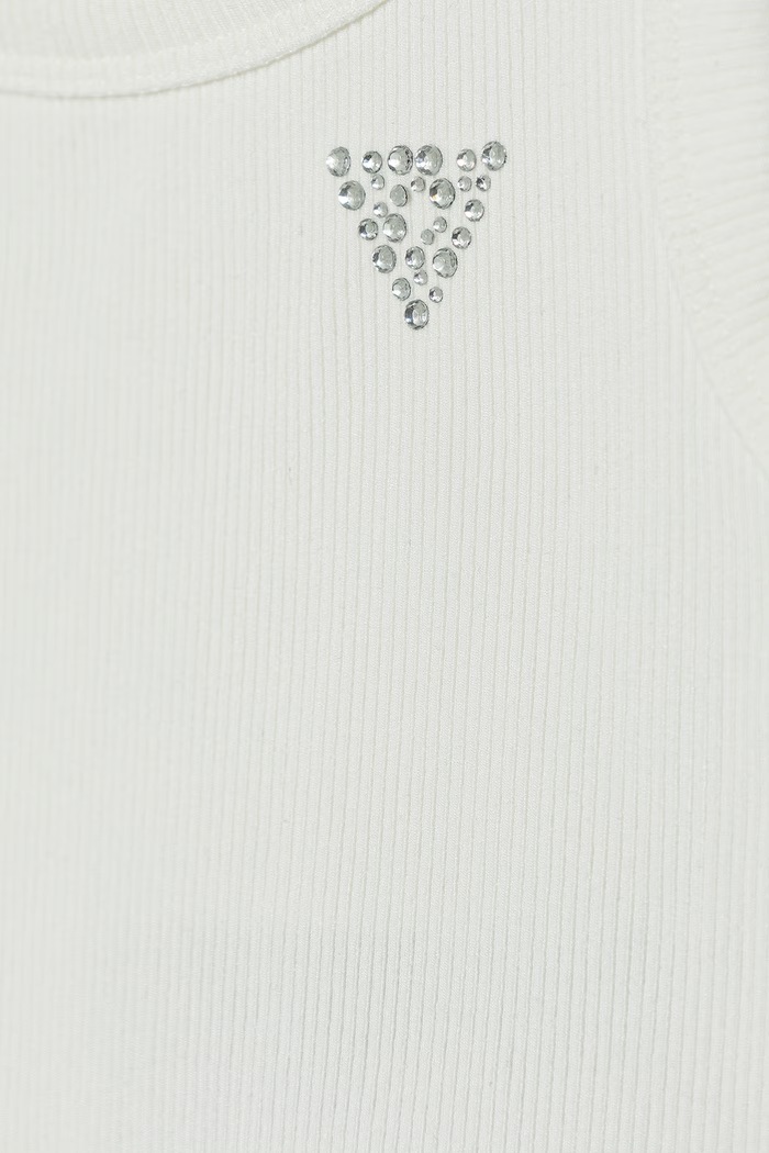 Dievča Guess crop top detský z viskózy J6GI36.K8RT2.PPY2.M biela