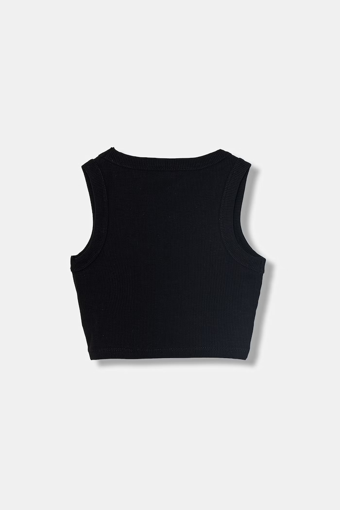 Guess Crop top detská z viskózy J6GI36.K8RT2.PPY2.M čierna SS26