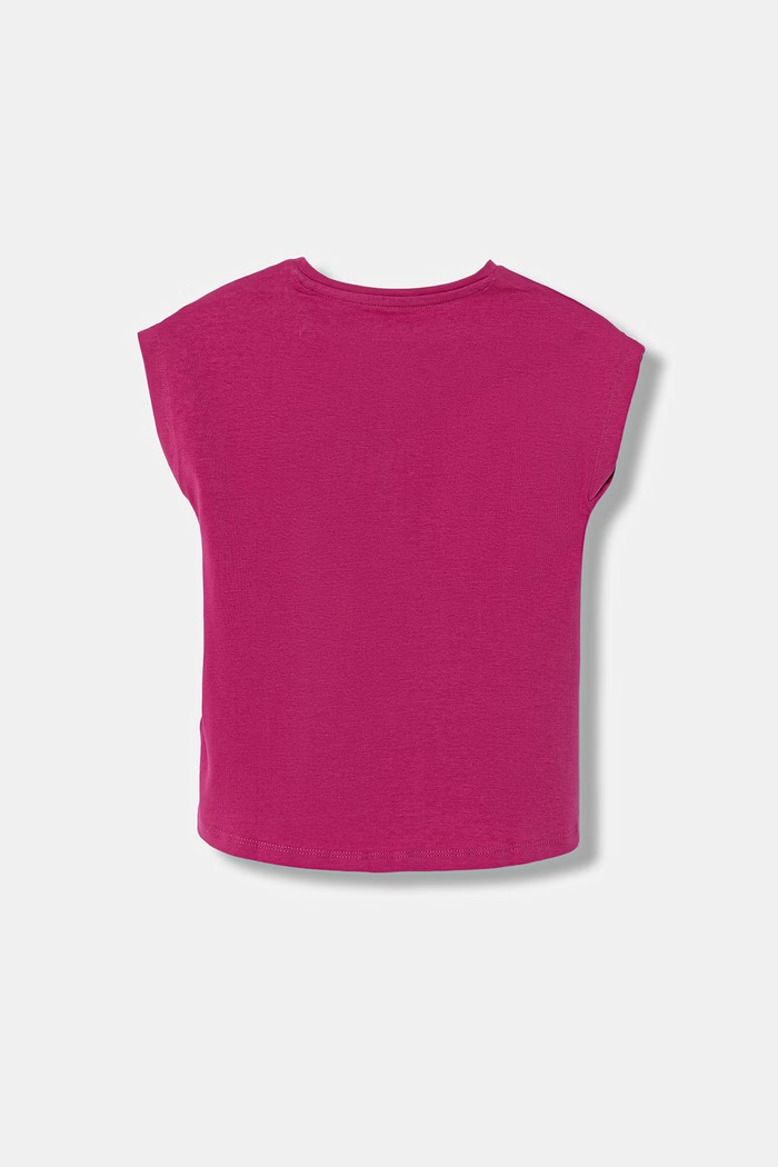 Guess tricou pentru copii, cu amestec de bumbac K6GI03.K6YW4.PPY2.M roz SS26