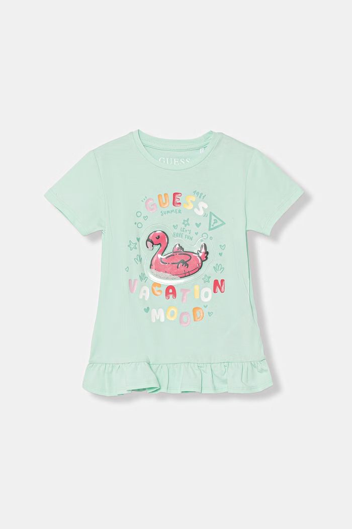 Guess tricou pentru copii, din bumbac cu elastan turcoaz K6GI16.K6YW4.PPY2.M