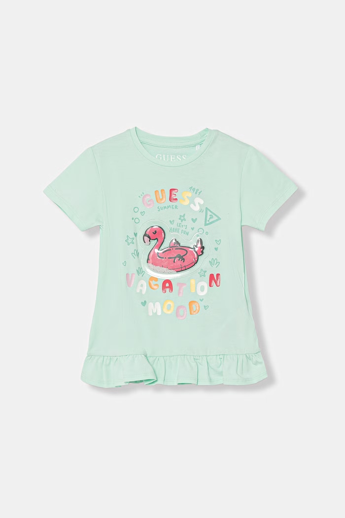Guess tricou pentru copii, din bumbac cu elastan turcoaz K6GI16.K6YW4.PPY2.M