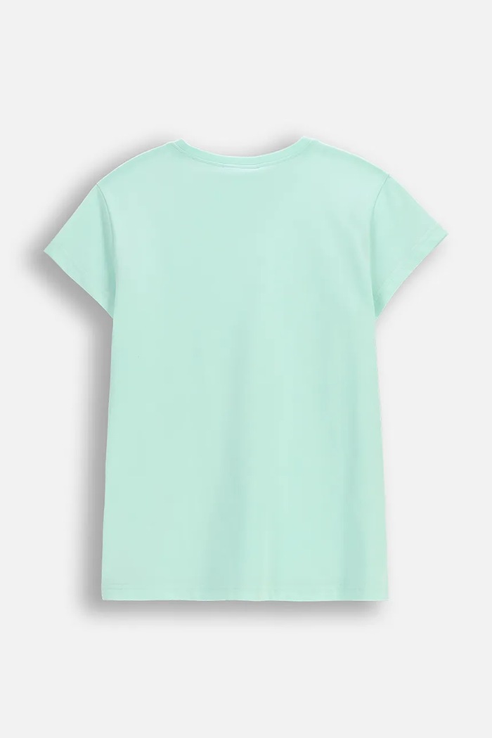Coccodrillo t-shirt dziecięcy WC6143223VGA turkusowy SS26