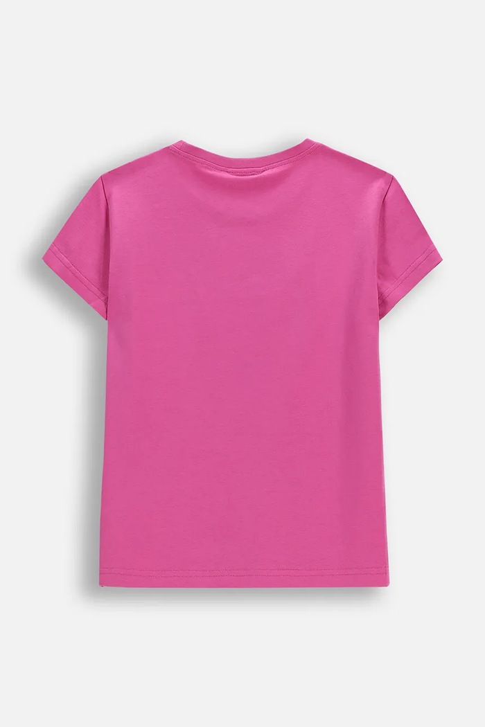 Coccodrillo t-shirt dziecięcy WC6143204RGK różowy SS26