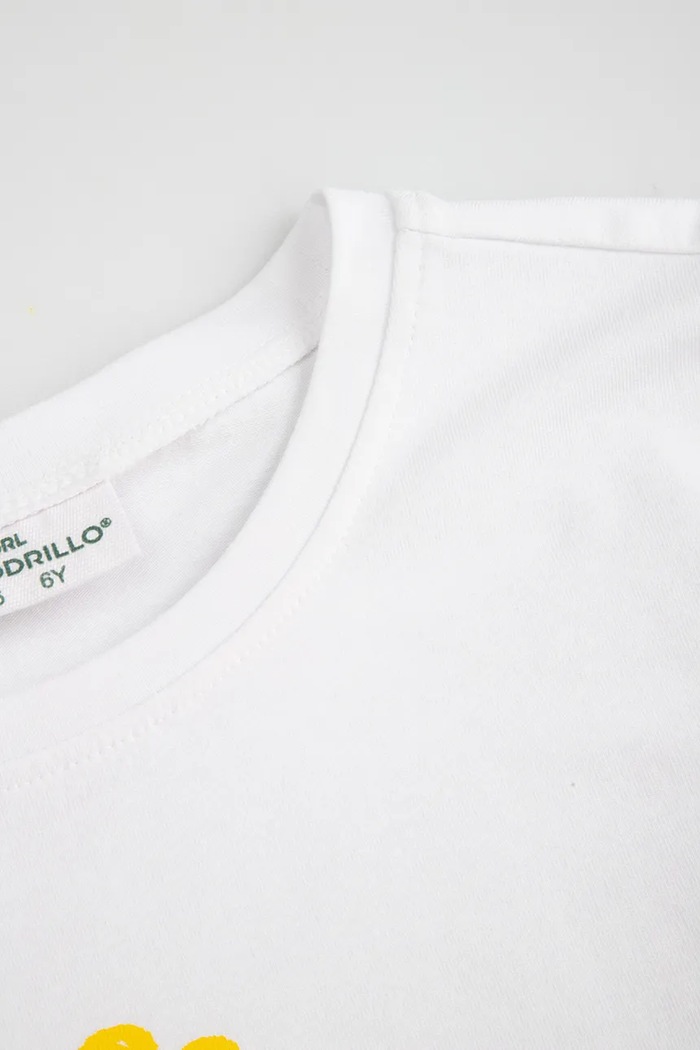Dziewczynka Coccodrillo t-shirt dziecięcy WC6143205RGK biały