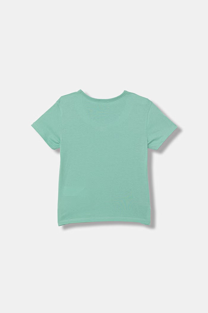 United Colors of Benetton t-shirt dziecięcy bawełniany 3096C10SG.G.Stagionale zielony SS26