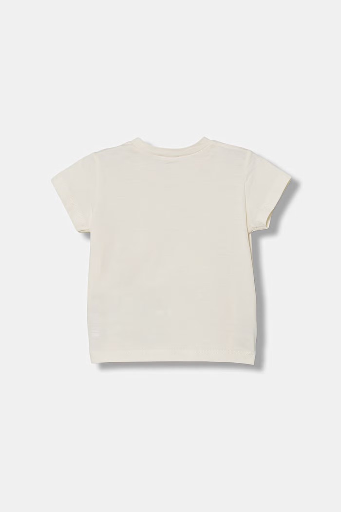 United Colors of Benetton kratka majica otroška bombažna 3I1XA106X.W.Stagionale bež SS26
