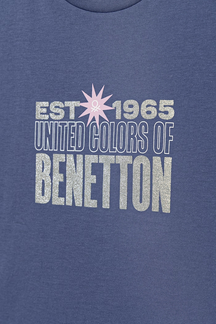 Fete United Colors of Benetton tricou pentru copii din bumbac 3I1XC10S6.G.Stagionale albastru