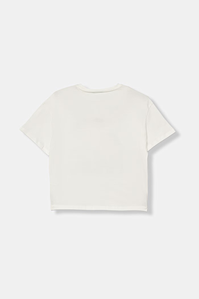 United Colors of Benetton tricou pentru copii din bumbac 3I1XC10SF.G.Stagionale alb SS26